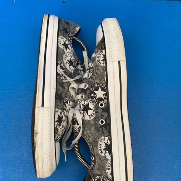 CONVERSE CHUCK TAYLOR ALL STAR Low Top SHOES All Star Logo Print Men 9 - Picture 5 of 8